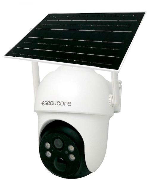 Cámara solar 4G de seguridad Secucore inalámbrica 2K 75° con capacidad para grabar visión nocturna para exterior