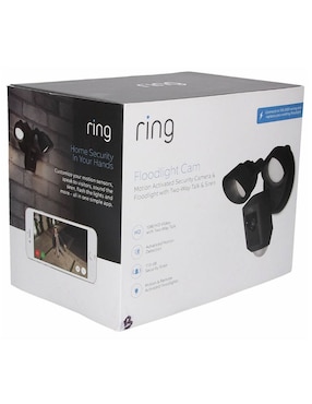 Cámara individual de seguridad Ring modelo Floodflight Plus Cam inalámbrica HD 150° a 60° con capacidad para grabar para exterior