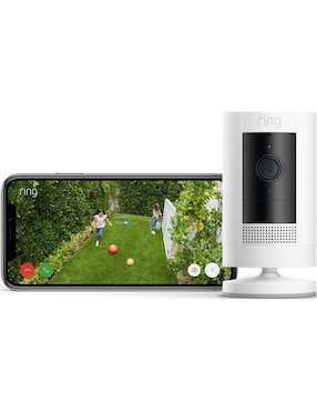 Compacta de seguridad Ring modelo Stick up Cam Gen 3 inalámbrica HD 120° a 170° con capacidad para grabar visión nocturna para interior y exterior