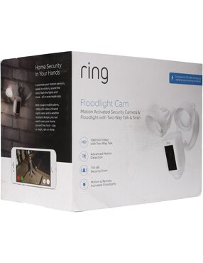 Cámara individual de seguridad Ring modelo  Floodflight Cam inalámbrica HD 120° a 170° con capacidad para grabar para exterior