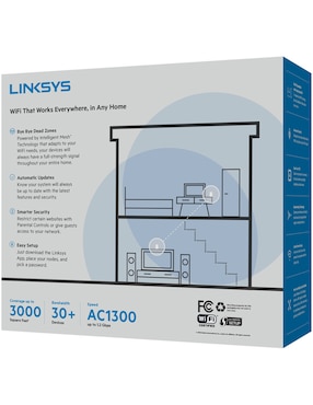 Sistema Wi-Fi de Mallas Inteligentes Velop Linksys