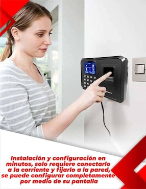 Reloj checador biométrico Secucore S1