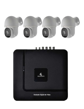 Kit 4 Cámaras De Seguridad Secucore Alámbrica Para Interior