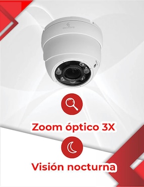 Cámara individual de seguridad Secucore inalámbrica 4K/UHD 90° para interior