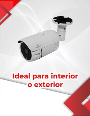 Cámara individual de seguridad Secucore inalámbrica 4K/UHD 90° para interior y exterior