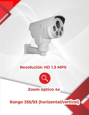 Cámara individual de seguridad Secucore inalámbrica Full HD 90° para interior y exterior