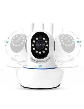 Cámara individual de seguridad Genérica inalámbrica Full HD 360° con capacidad para grabar para interior y exterior
