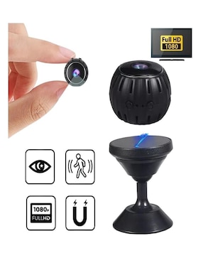 Cámara individual de seguridad Genérica inalámbrica Full HD 150° a 60° con capacidad para grabar para interior y exterior
