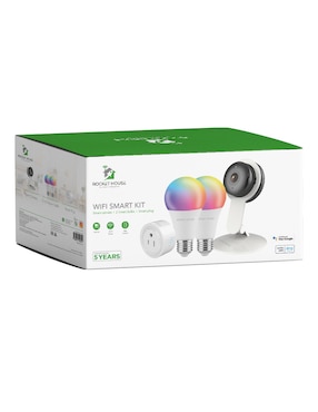 Cámara individual de seguridad Rocket House inalámbrica Full HD 120° a 170° con capacidad para grabar para interior