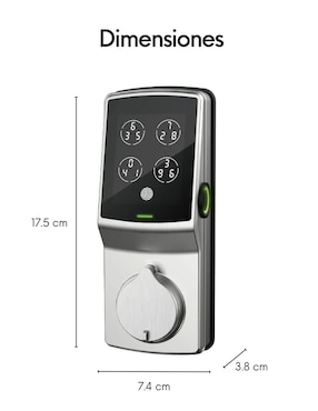 Cerradura para empotrar Lockly PDG728FSN de combinación