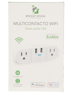 Multicontacto smart Rocket House RH-SO2 de 2 contactos