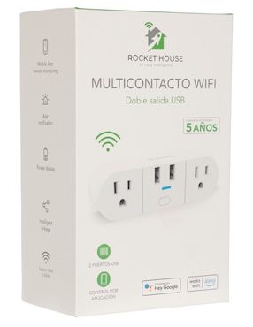 Multicontacto smart Rocket House RH-SO2 de 2 contactos