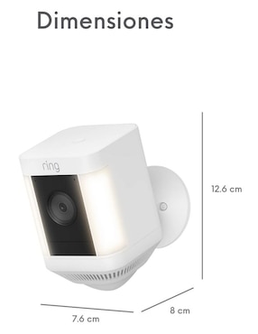 Cámara Wi-Fi de seguridad Ring modelo Spotlight Plus Cam inalámbrica HD 110 a 60° para exterior