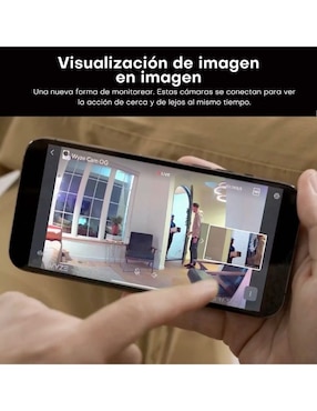 Cámara Wi-Fi de seguridad Wyze inalámbrica HD 114° con capacidad para grabar para interior y exterior