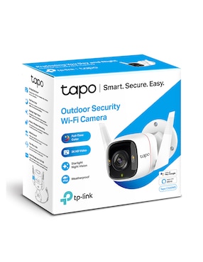 Cámara individual de seguridad Tp Link inalámbrica Full HD con capacidad para grabar para exterior