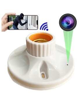 Cámara individual de seguridad Gogo Electronics inalámbrica Full HD 70.4° con capacidad para grabar visión nocturna para interior y exterior