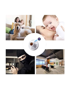 Cámara individual de seguridad Gogo Electronics inalámbrica Full HD 70.4° con capacidad para grabar visión nocturna para interior y exterior