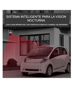 Cámara individual de seguridad Gogo Electronics inalámbrica Full HD 360° con capacidad para grabar para interior y exterior