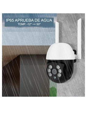 Cámara individual de seguridad Gogo Electronics inalámbrica Full HD 360° con capacidad para grabar para interior y exterior