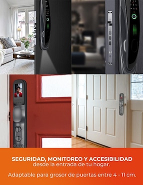Cerradura Digital Tecnolite Connect CICEPL08VCDTCW Biométrica