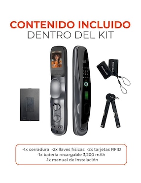 Cerradura Digital Tecnolite Connect CICEPL08VCDTCW Biométrica