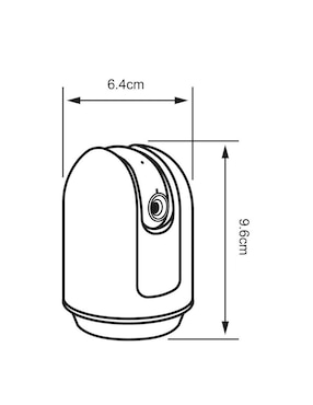 Cámara Wi-Fi de seguridad Tecnolite Connect inalámbrica Full HD 360° con capacidad para grabar para interior