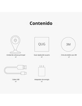 Cámara Wi-Fi de seguridad 360 alámbrica Full HD 120° a 170° con capacidad para grabar para interior y exterior