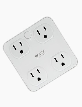 Multicontacto Smart Nexxt NHP-T610 de 4 Contactos y 2 Puertos USB