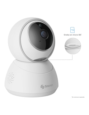 Cámara individual de seguridad Steren inalámbrica Full HD 360° con capacidad para grabar para interior
