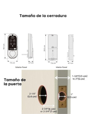 Cerradura para digital Lockly Vision Doorbell de combinación