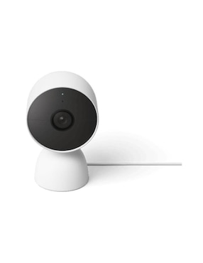 Cámara individual de seguridad Google inalámbrica HD 180° con capacidad para grabar visión nocturna para interior y exterior