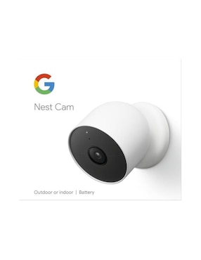 Cámara individual de seguridad Google inalámbrica HD 180° con capacidad para grabar visión nocturna para interior y exterior