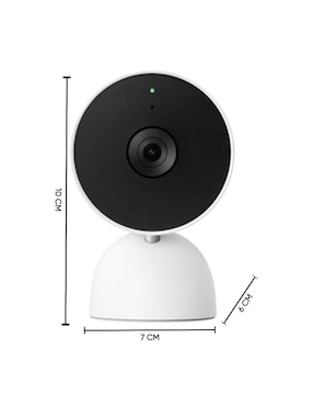 Cámara individual de seguridad Google inalámbrica Full HD 120° a 170° con capacidad para grabar para interior