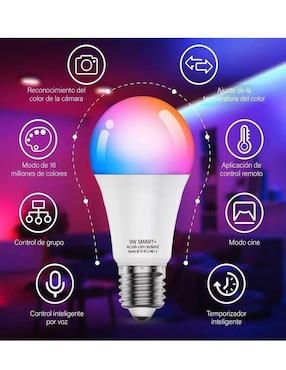 Foco LED Genérica 9 W de consumo 9 W de iluminación 800 lm lúmenes