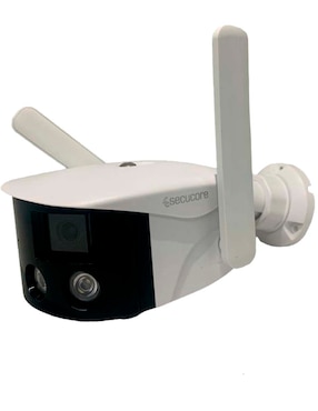 Cámara Wi-Fi de seguridad Secucore inalámbrica QHD 180° con capacidad para grabar para interior y exterior