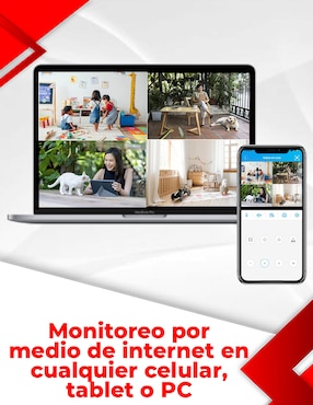 Cámara Wi-Fi de seguridad Secucore inalámbrica QHD 84° con capacidad para grabar para interior y exterior