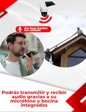 Cámara solar de seguridad Secucore inalámbrica QHD 90° con capacidad para grabar para exterior