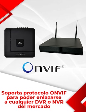 Cámara Wi-Fi de seguridad Secucore inalámbrica QHD 84° con capacidad para grabar para interior y exterior