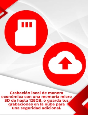 Cámara Wi-Fi de seguridad Secucore inalámbrica QHD 360° con capacidad para grabar para interior y exterior