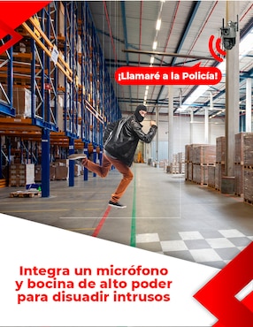 Cámara Wi-Fi de seguridad Secucore inalámbrica QHD 360° con capacidad para grabar para interior y exterior