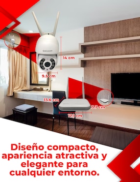 Kit 4 cámaras de seguridad Secucore inalámbrica QHD 85° con capacidad para grabar visión nocturna para interior y exterior