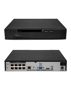 Kit 4 cámaras de seguridad Qian alámbrica Full HD 60° con capacidad para grabar visión nocturna para interior y exterior
