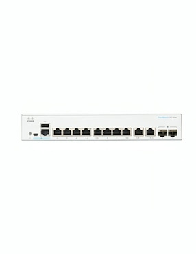 Conmutador Ethernet Alámbrica Cisco Cbs350-8fp-e-2g-na