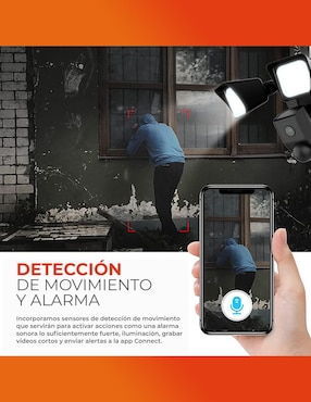 Cámara Wi-Fi de seguridad Tecnolite Connect inalámbrica Full HD 120° con capacidad para grabar visión nocturna para interior y exterior