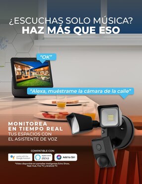 Cámara Wi-Fi de seguridad Tecnolite Connect inalámbrica Full HD 120° con capacidad para grabar visión nocturna para interior y exterior
