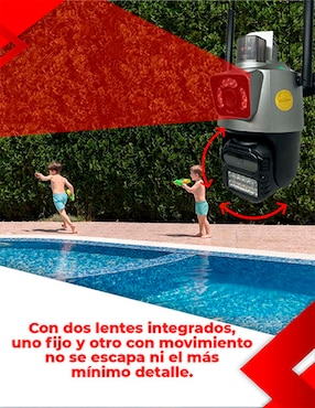 Kit 8 cámaras de seguridad Secucore inalámbrica 2K 350° con capacidad para grabar visión nocturna para interior y exterior