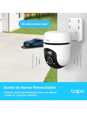 Cámara individual de seguridad tp link inalámbrica full hd 180° con capacidad para grabar visión nocturna para exterior