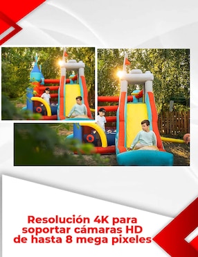 DVR 8 canales de seguridad Secucore alámbrica 4K/UHD con capacidad para grabar para interior