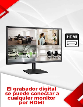 NVR 8 canales de seguridad Secucore alámbrica Full HD con capacidad para grabar para interior