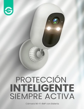 Cámara Wi-Fi de seguridad Qian inalámbrica 2K 120° a 170° con capacidad para grabar visión nocturna para interior y exterior